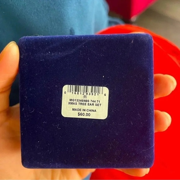 Anthropologie Fine Silver Plated Cubic Zirconia Tree Four Piece Earring Set - Picture 6 of 6